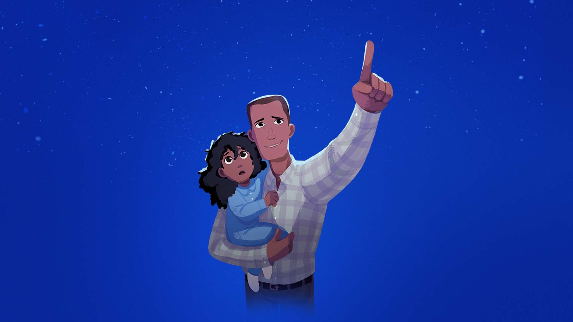 jurni and dad night sky